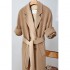 High-end 101801 camel double cashmere coat for women